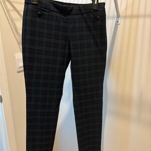 Plaid Black and Green Pants